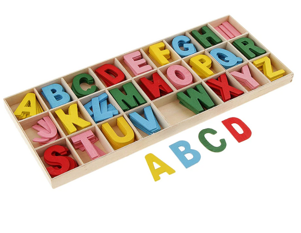 26 caixas de alfabeto inglês para educação infantil